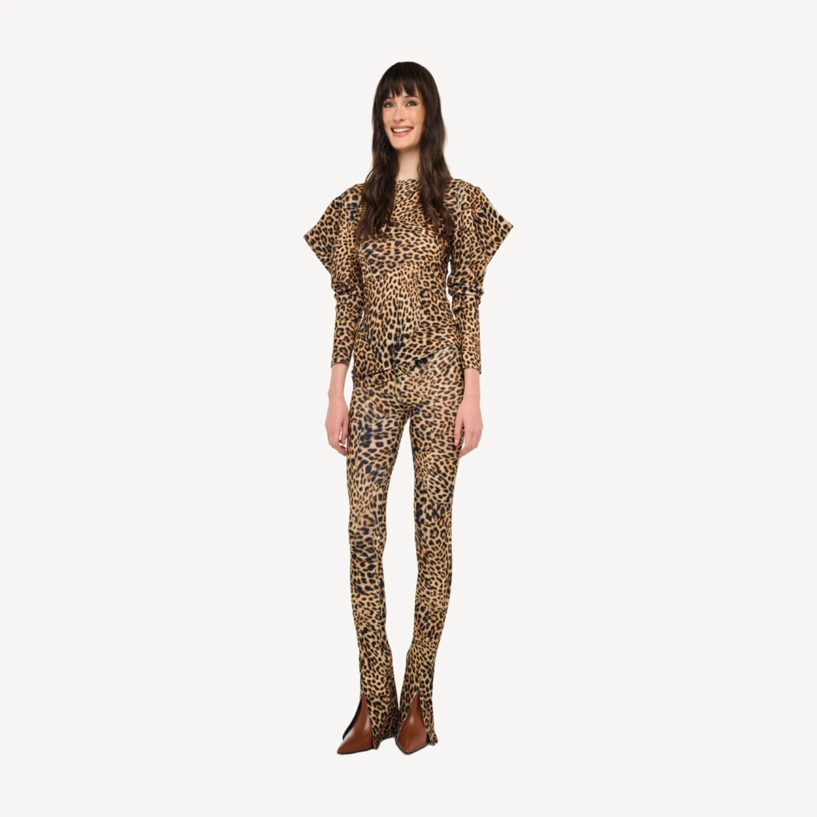 WING SLEEVE SIDE DRAPE TOP