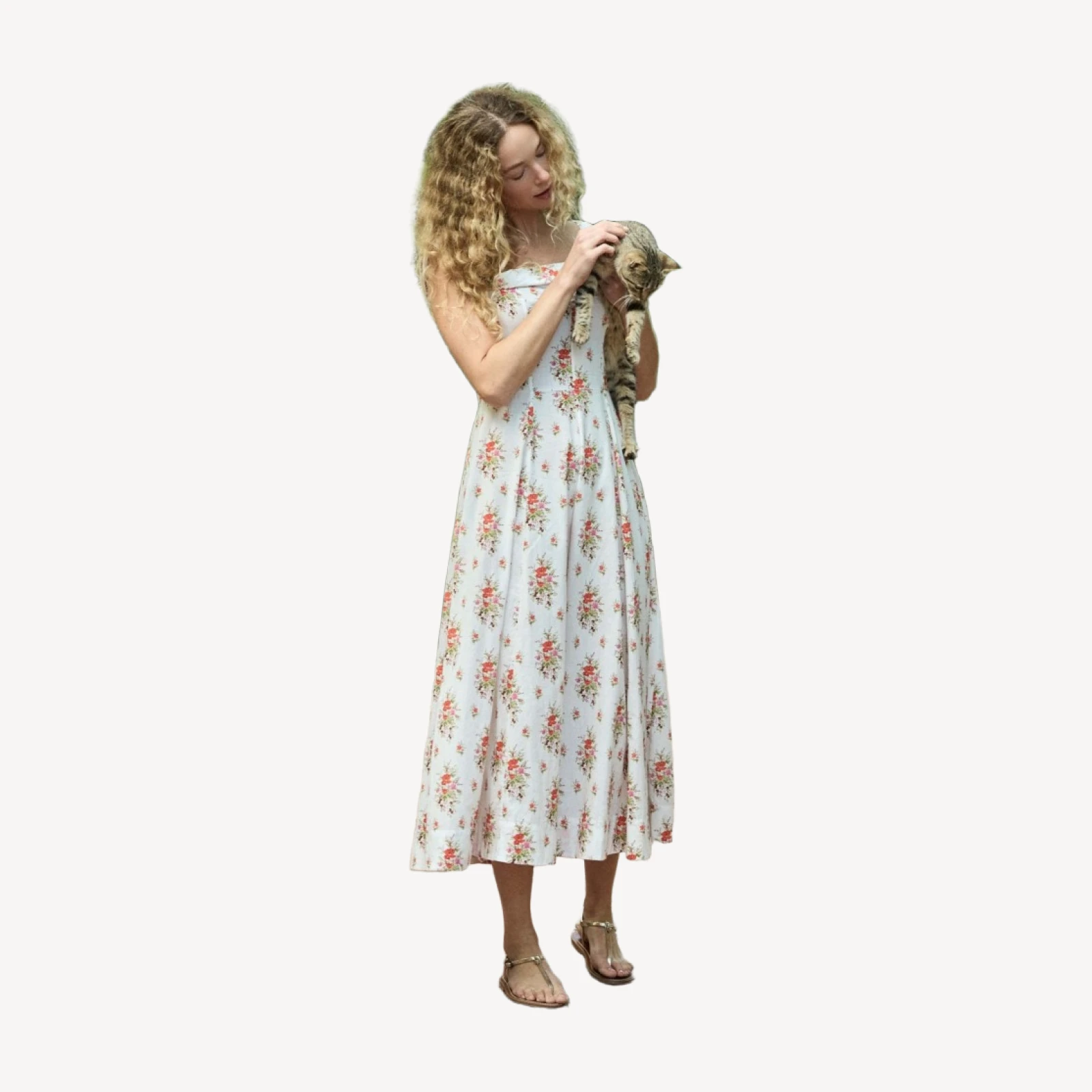 CLEA DRESS -- ROSE PETIT BOUQUET DE CHAMONIX