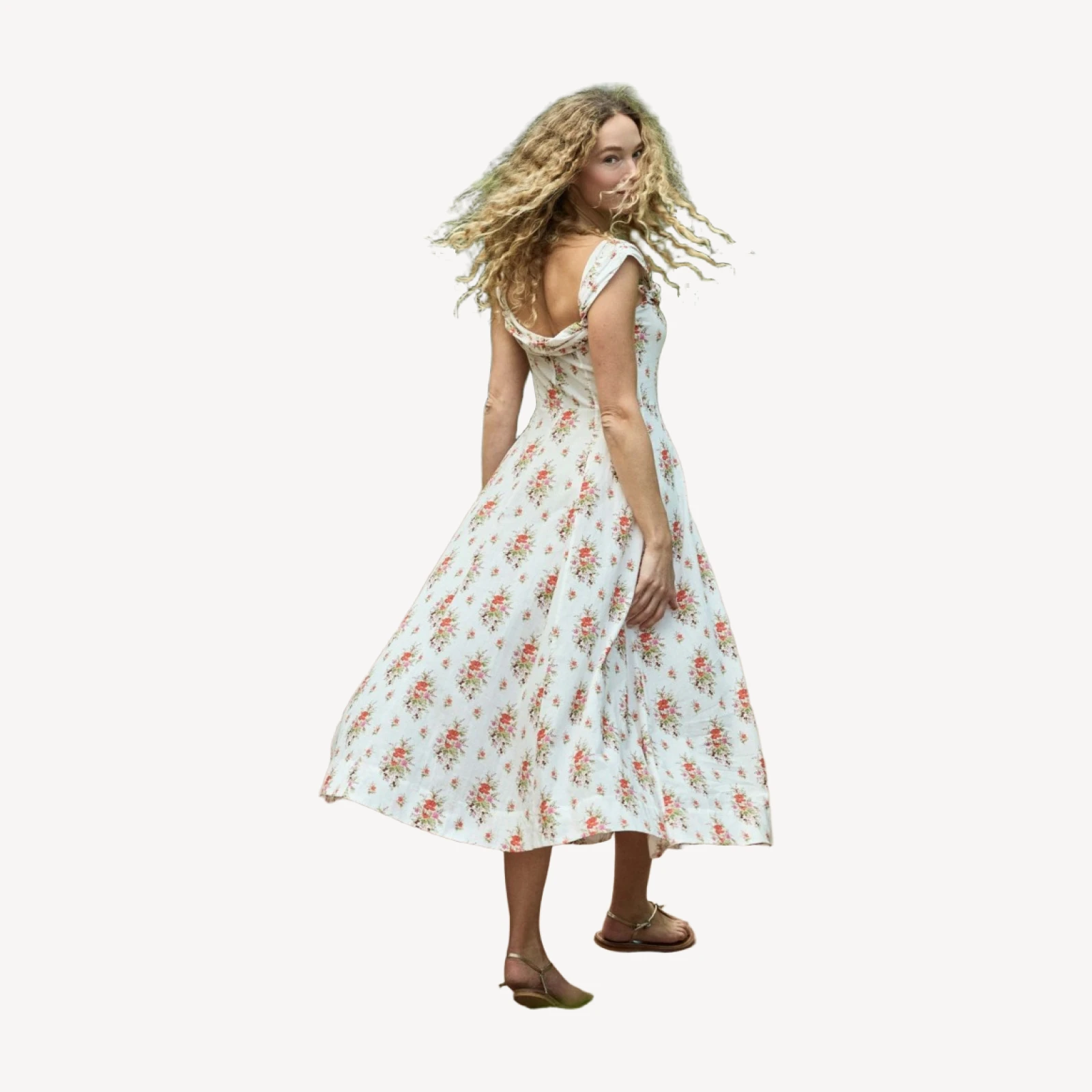 CLEA DRESS -- ROSE PETIT BOUQUET DE CHAMONIX