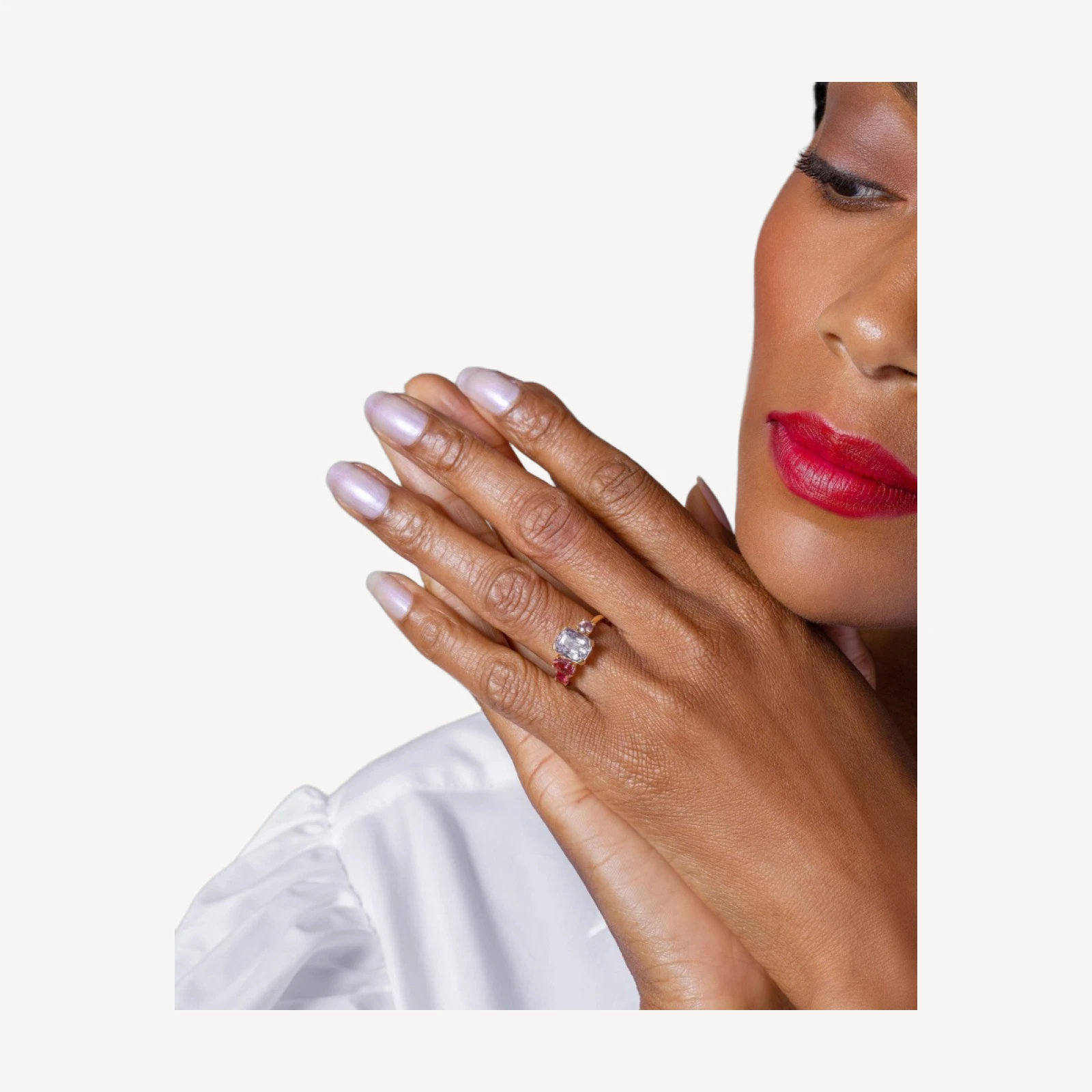 Dianthus Spinel Ring