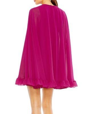 Mac Duggal Ruffle Trim Dress