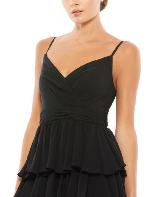 Mac Duggal Sleeveless Gown with Ruffled Skirt