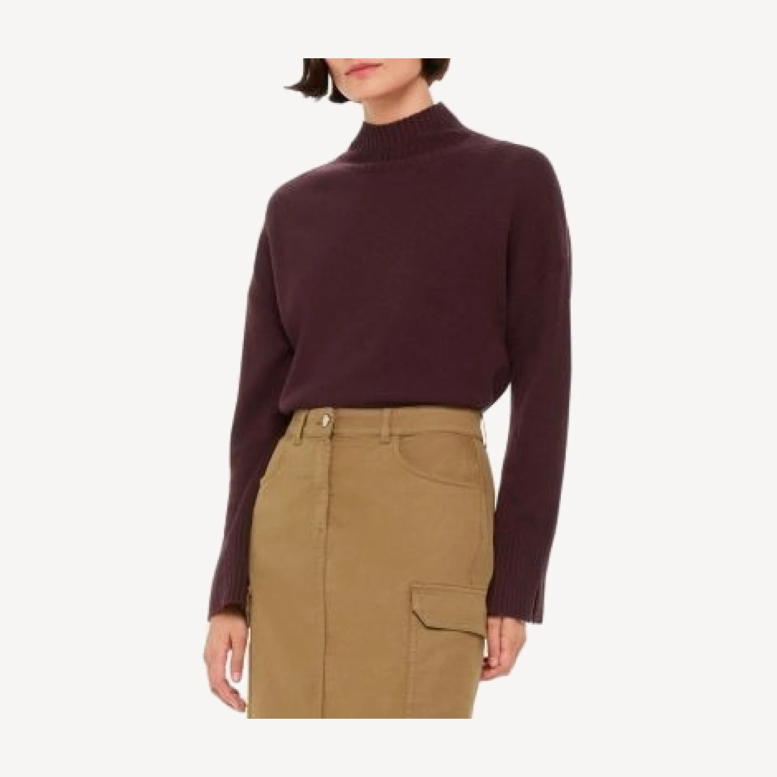 Whistles Wool Mock Neck Sweater