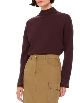 Whistles Wool Mock Neck Sweater