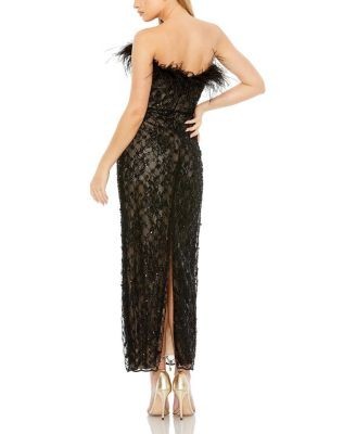 Mac Duggal Embellished Strapless Column Dress