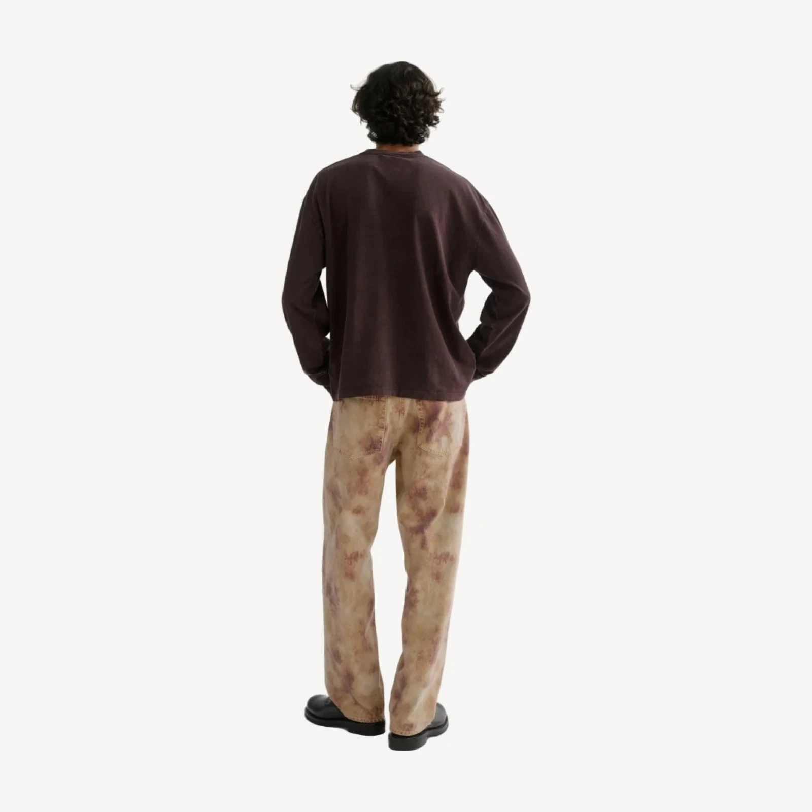 Asha Long Sleeve Mock Neck Tee in Mocha