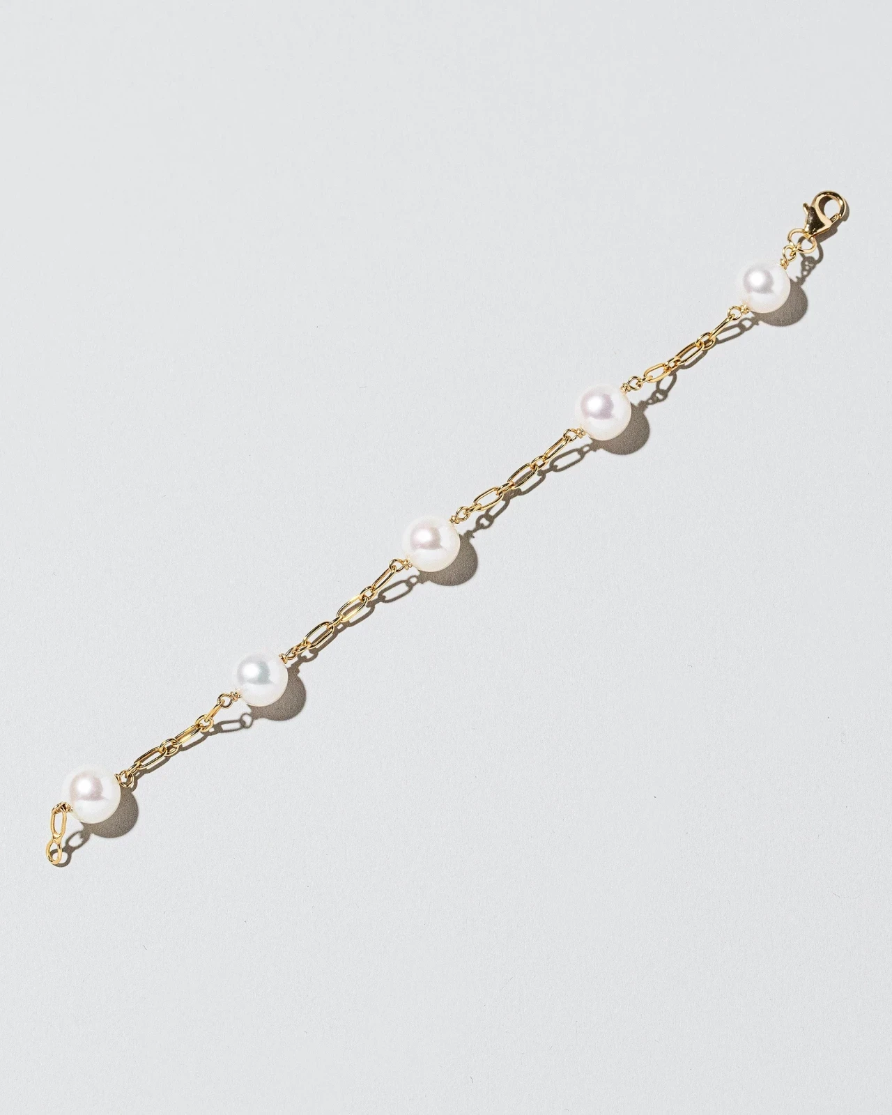 Pearl Station Bracelet Hot Dog Chain
