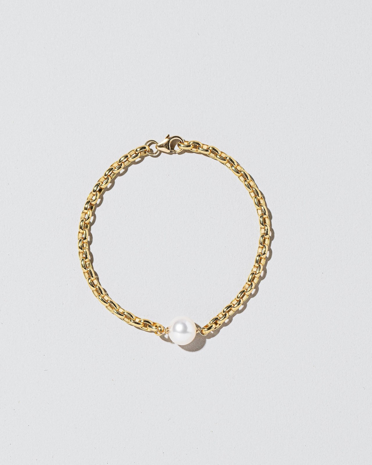 Pearl Station Bracelet Short Loop Chain