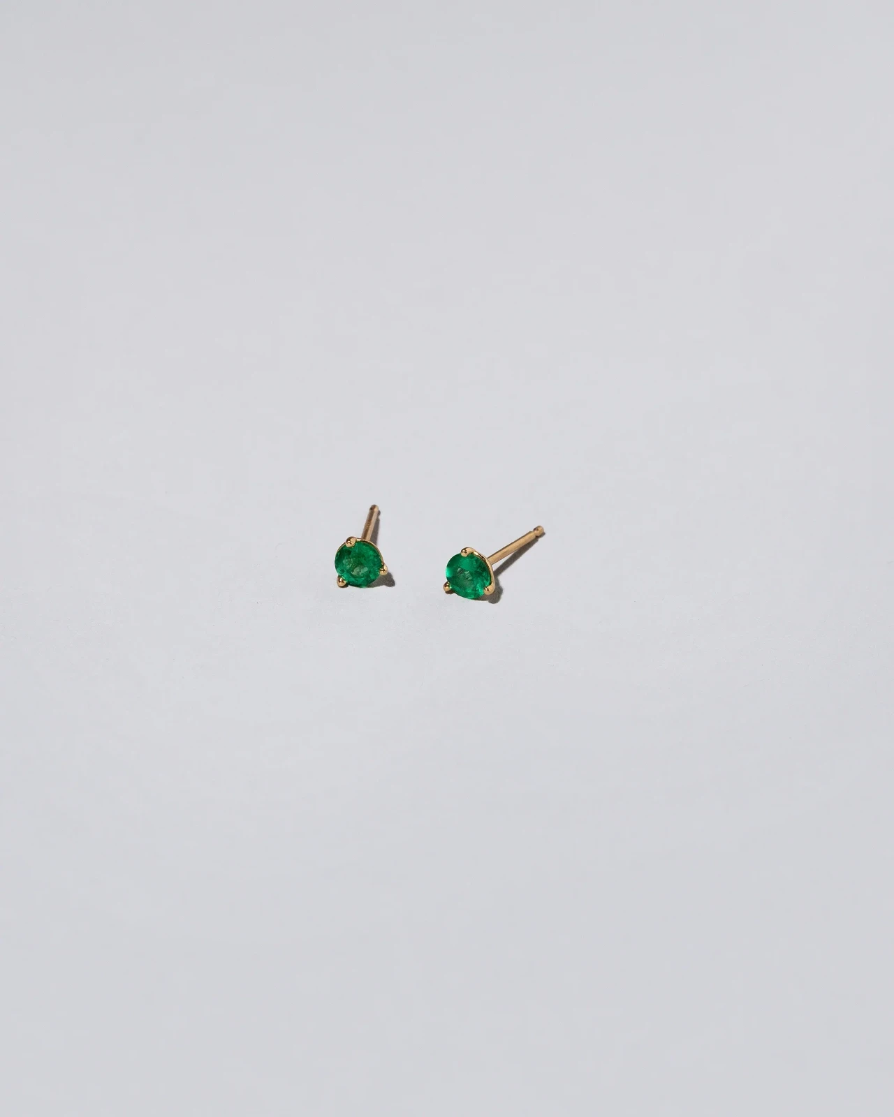 Martini Stud Earrings - Emerald