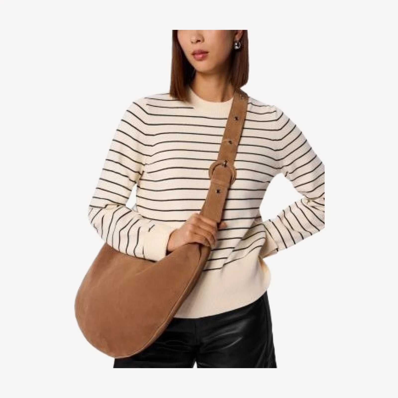 Whistles Classic Stripe Cotton Blend Sweater