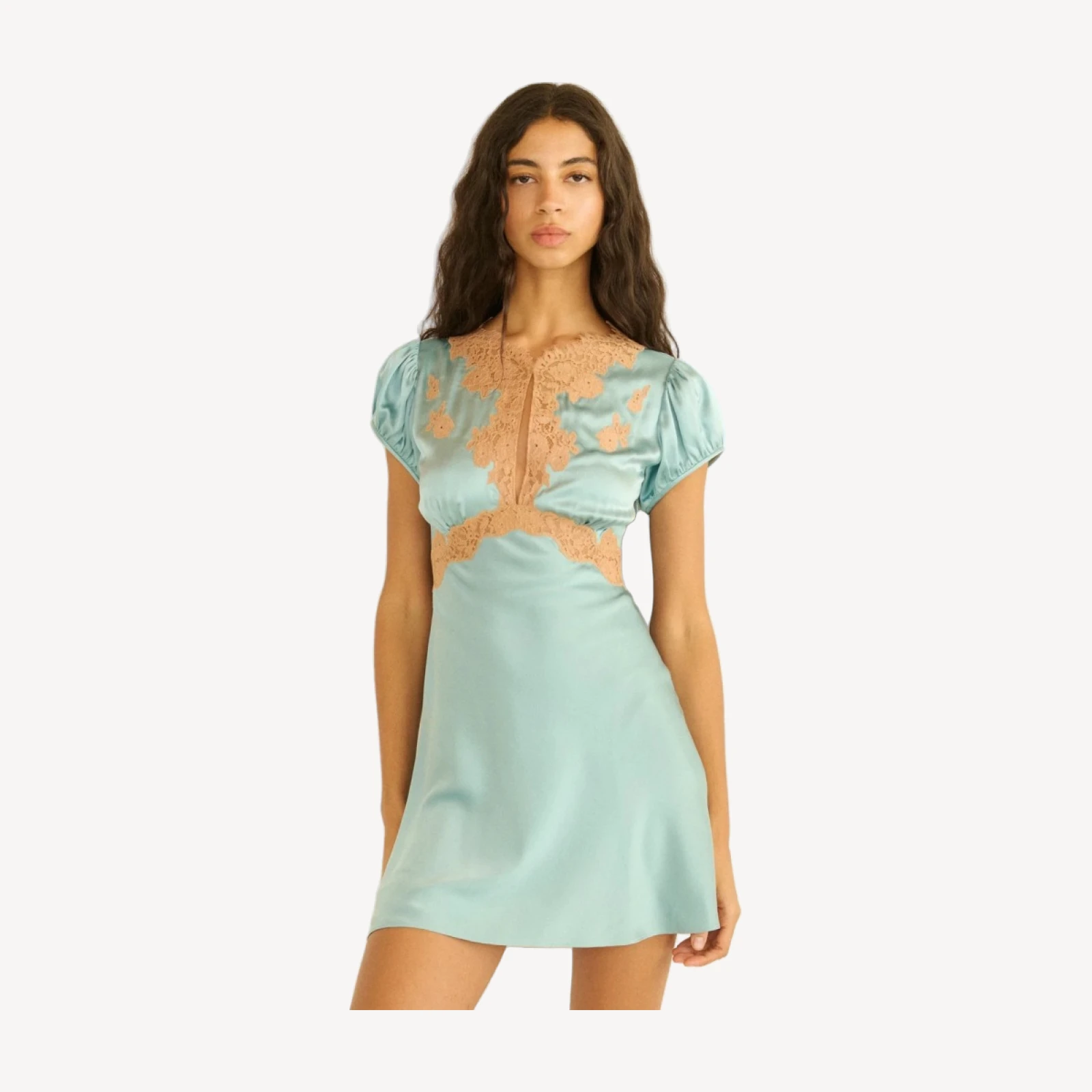 JUNIA DRESS -- DEEP AQUAMARINE