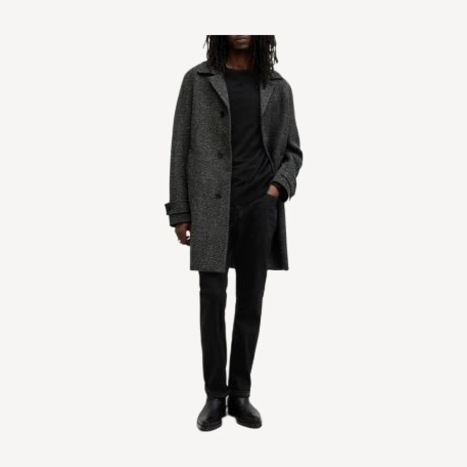 Allsaints Mode Regular Fit Merino Wool Sweater