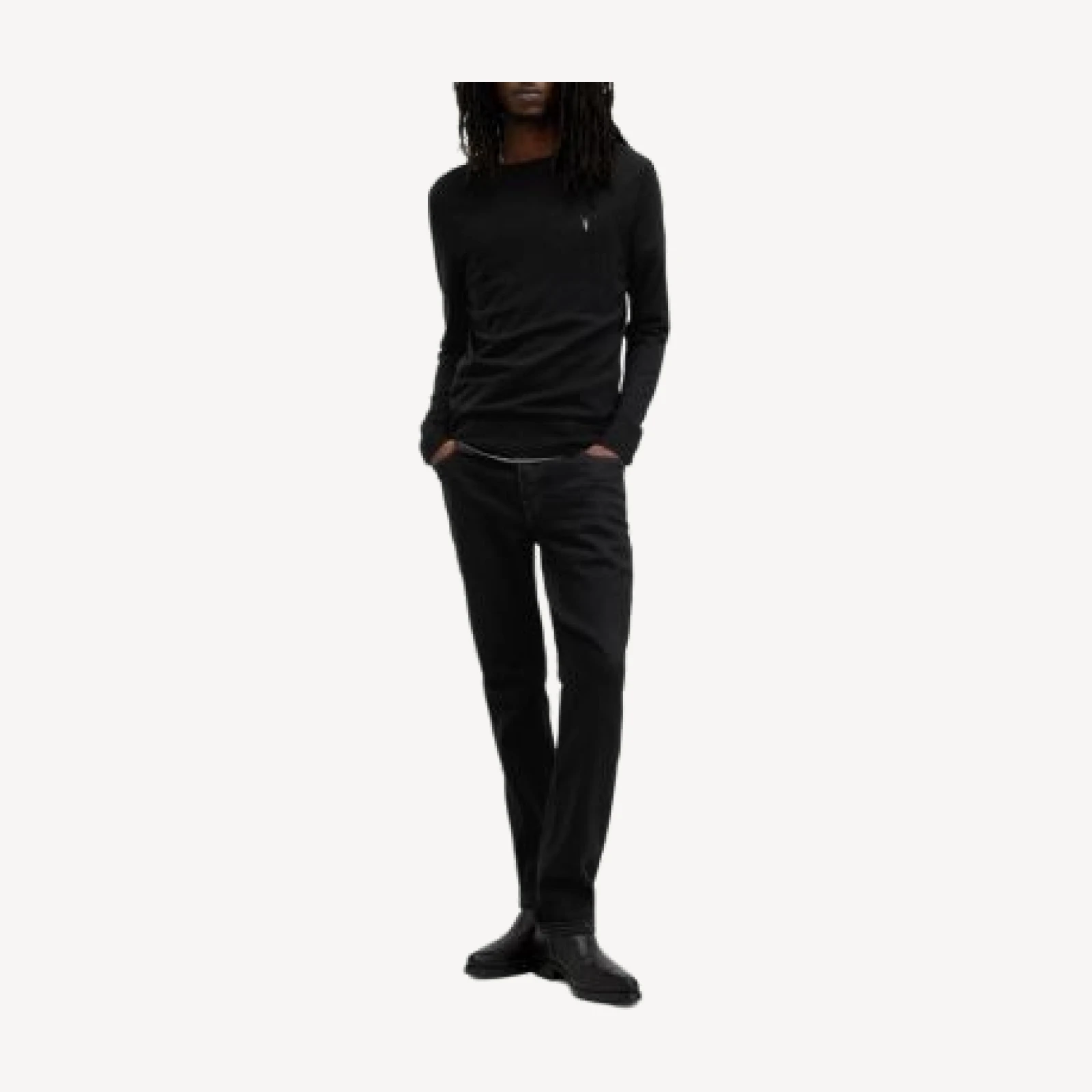 Allsaints Mode Regular Fit Merino Wool Sweater
