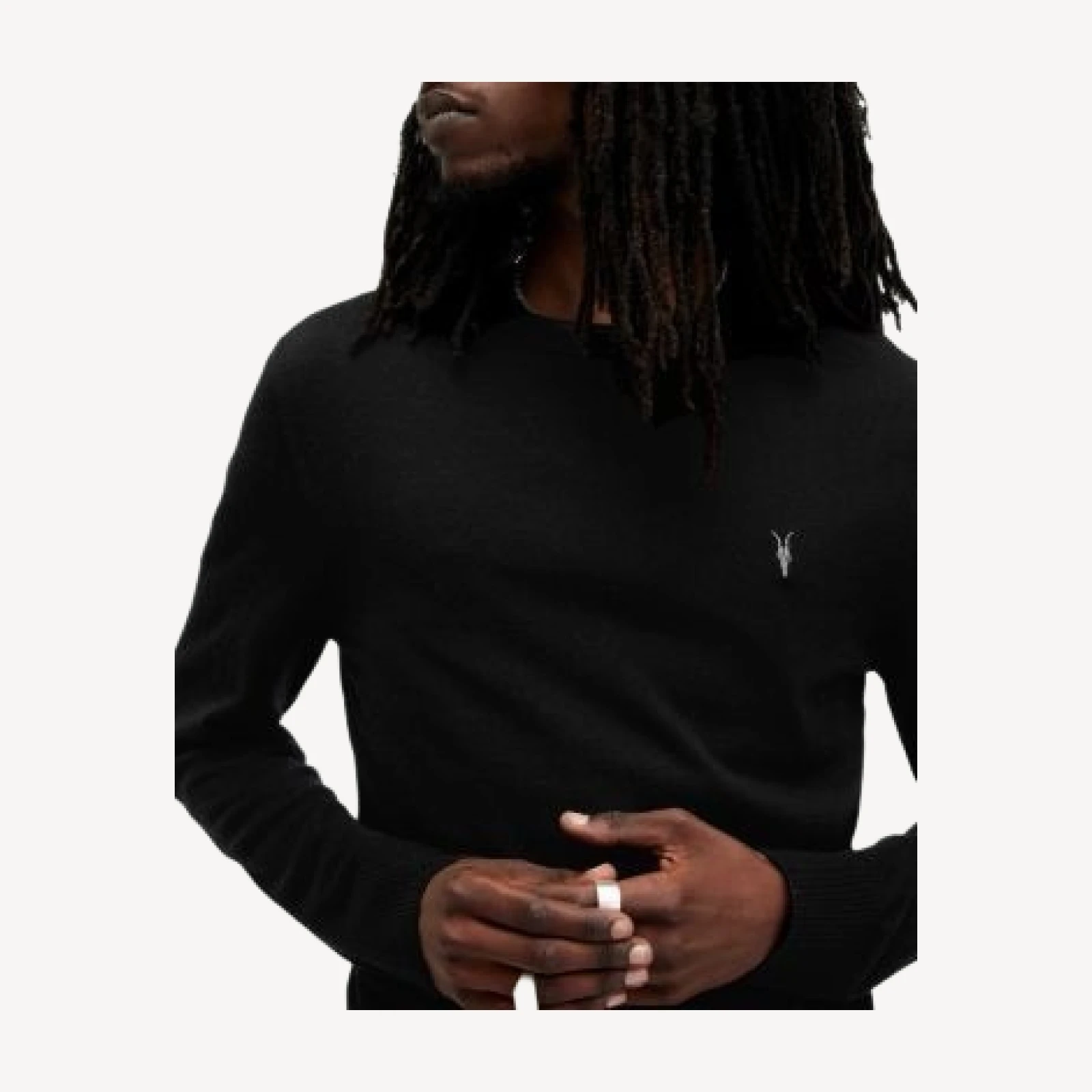 Allsaints Mode Regular Fit Merino Wool Sweater