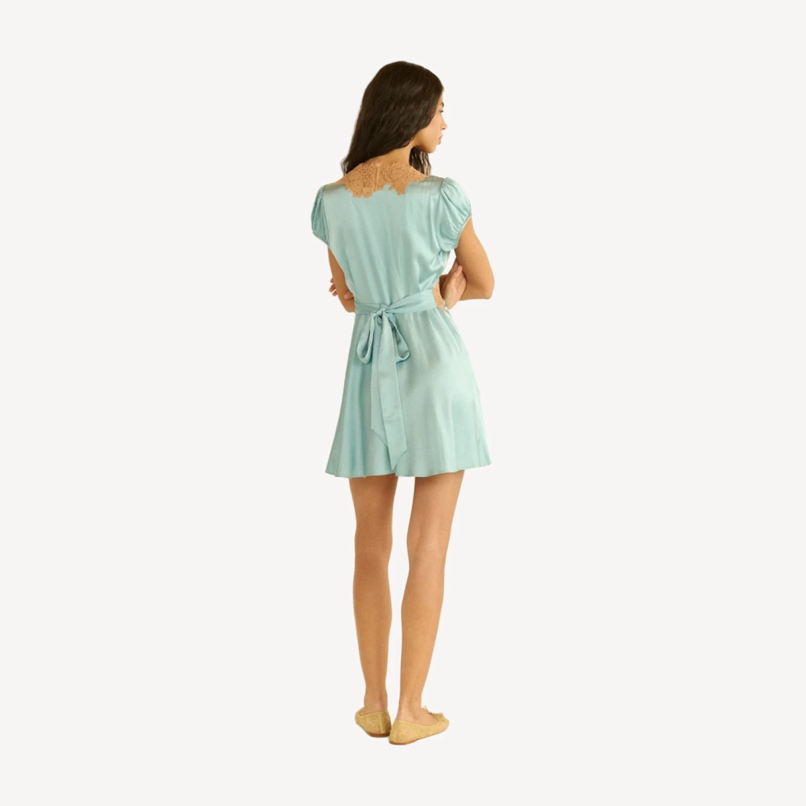 JUNIA DRESS -- DEEP AQUAMARINE