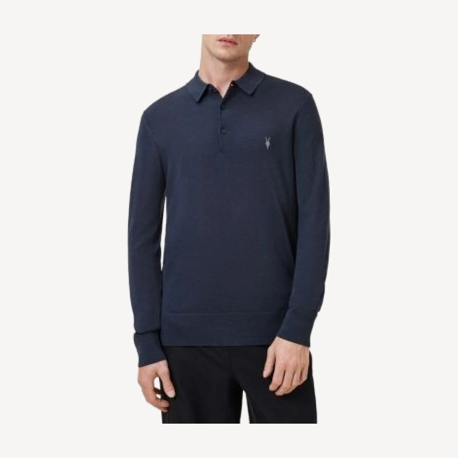 Allsaints Mode Regular Fit Merino Wool Sweater