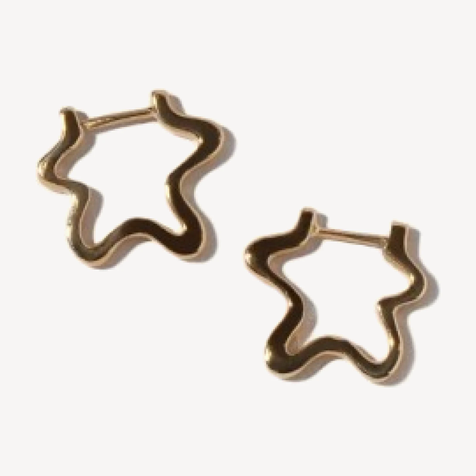 Snow Flower Huggie Hoop Earrings