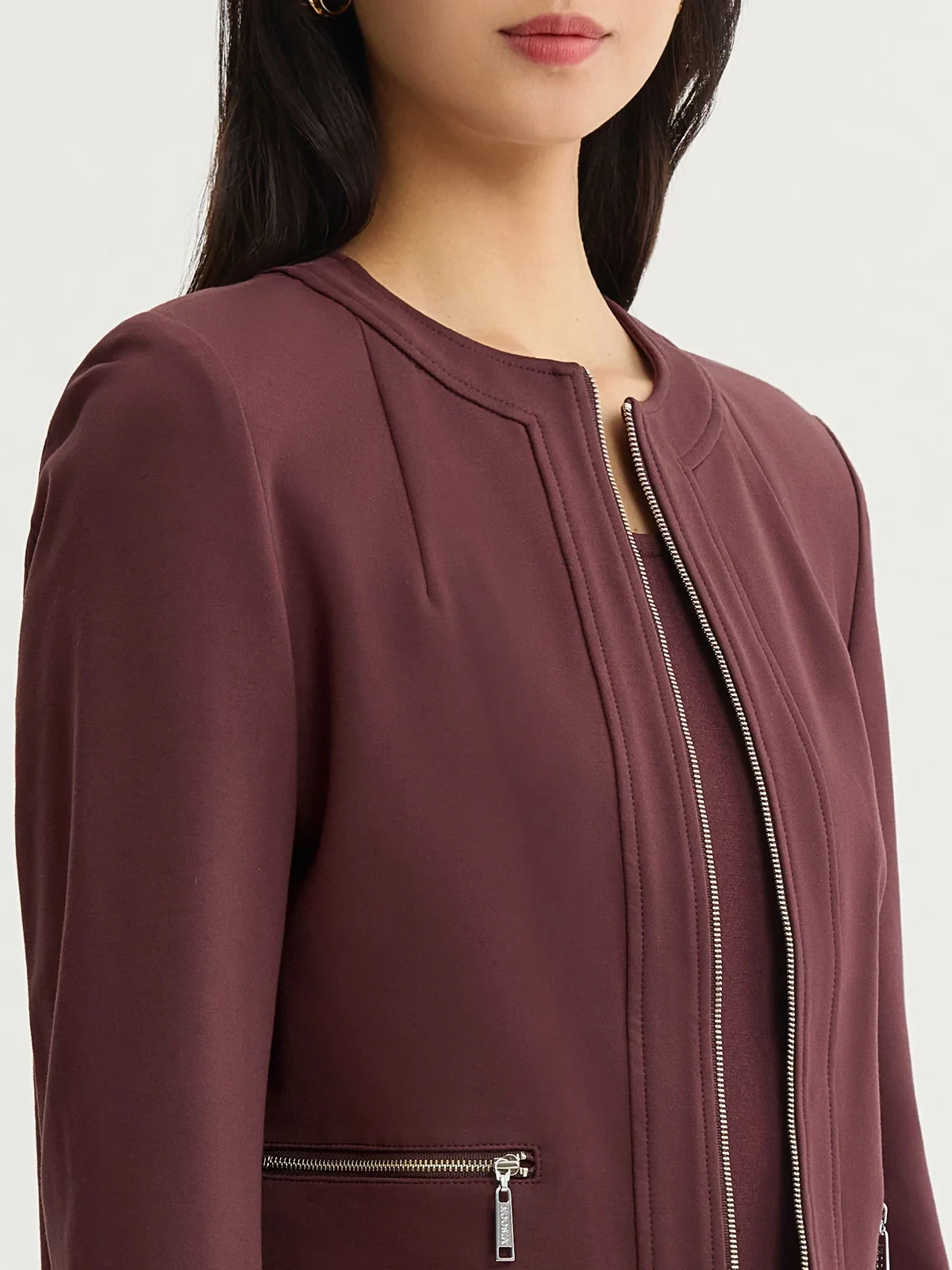 Heritage LuxeStretch Ponte Sport Jacket, Mahogany, photo 4