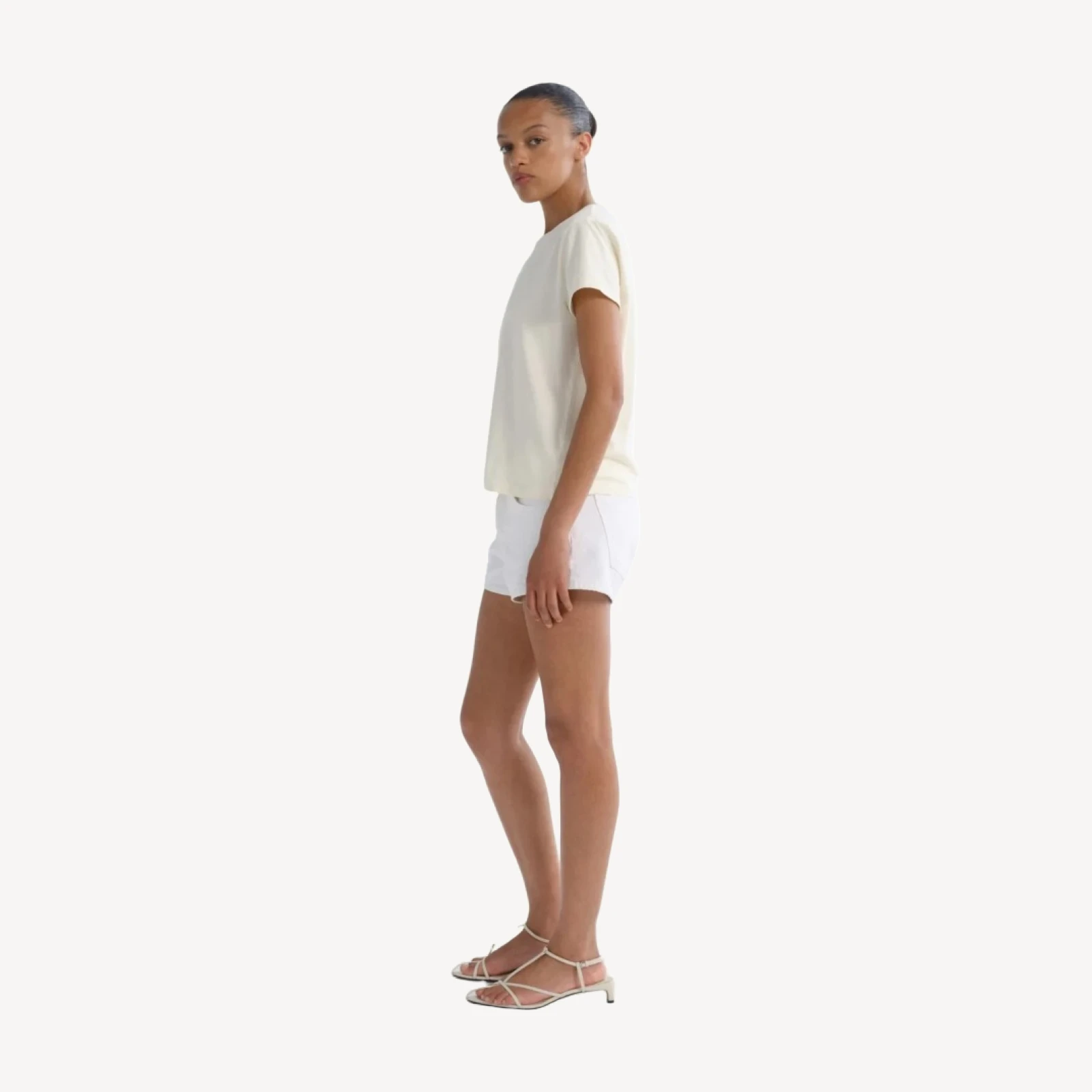Low Rise Parker Short in Marshmallow