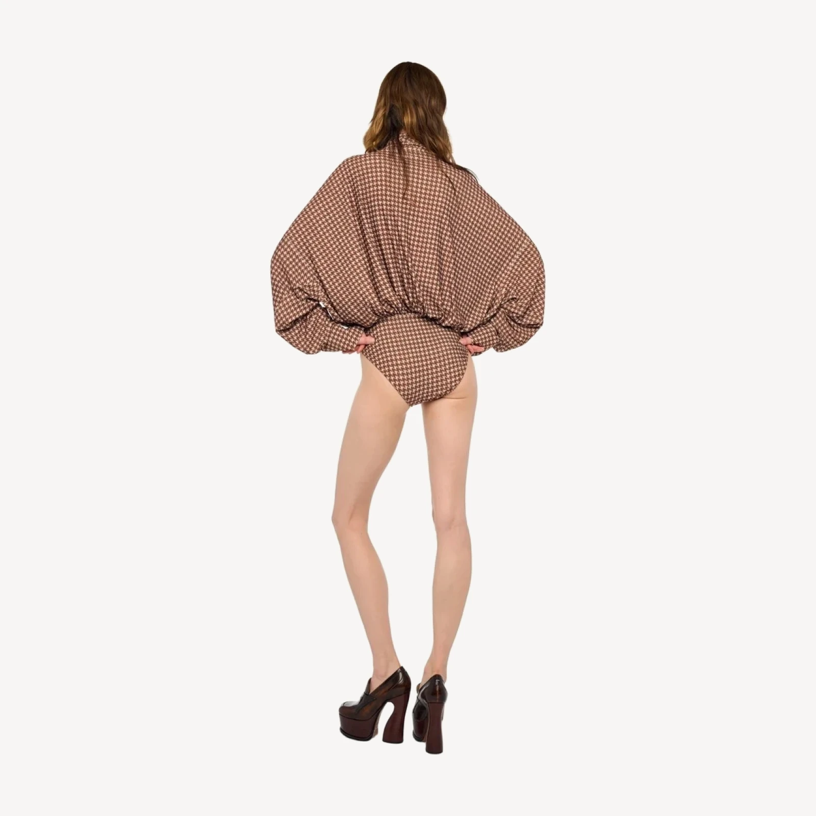 OVERSIZED NK SHIRT BODYSUIT W/ BOW