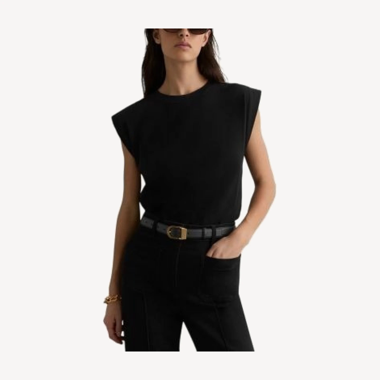 Reiss Millie Cap Sleeve Tee