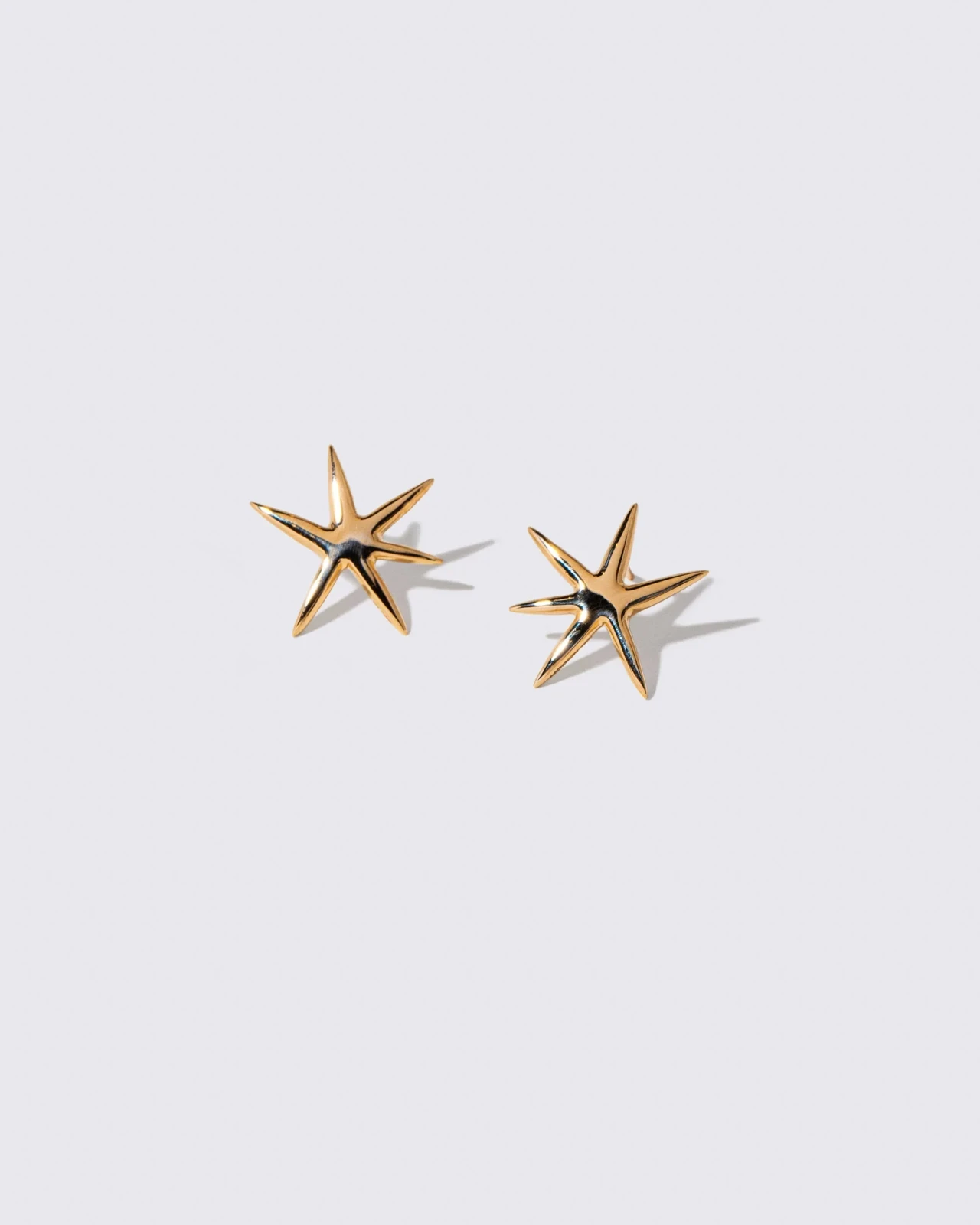 Large Verve Six Point Star Stud Earrings