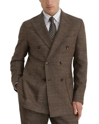 Reiss Vallance Double Breasted Herringbone Blazer