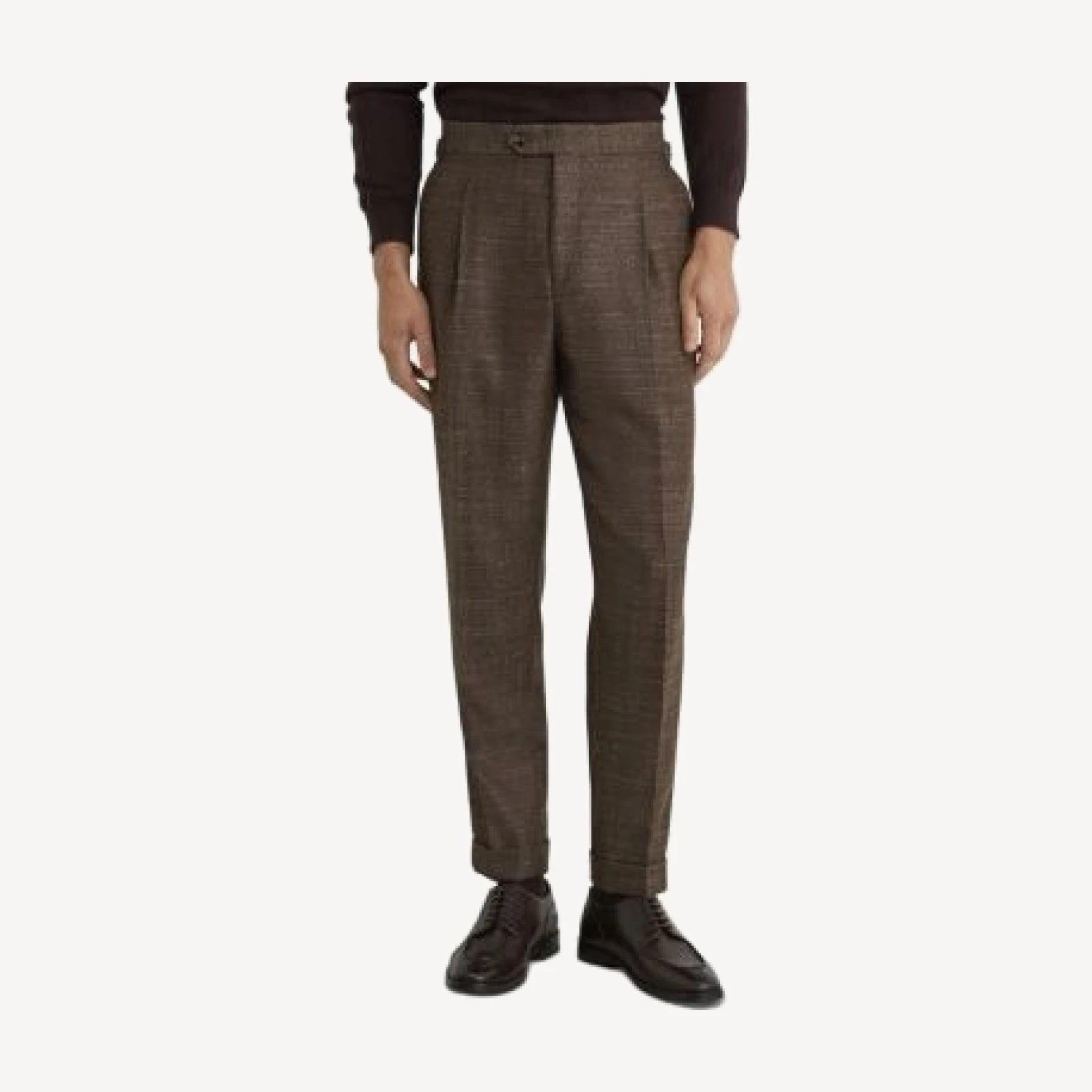 Reiss Vallance Classic Fit Herringbone Trousers