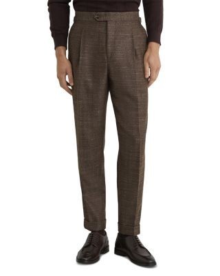 Reiss Vallance Classic Fit Herringbone Trousers