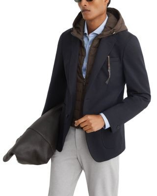 Reiss Boxer Hooded Vest Inset Blazer