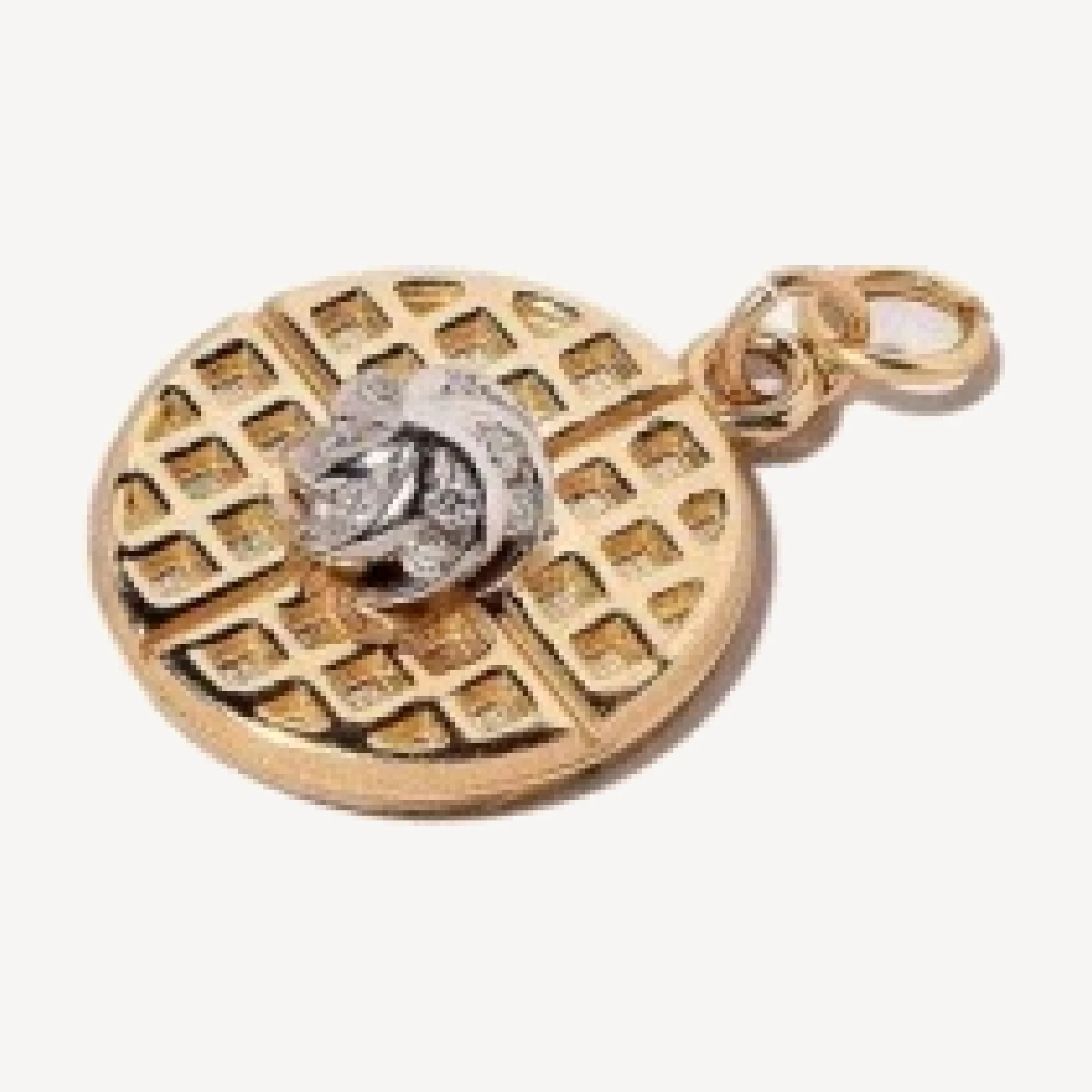 Waffle With Whipped Cream Charm
