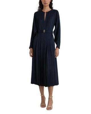 Reiss Kea Belted Midi Dress