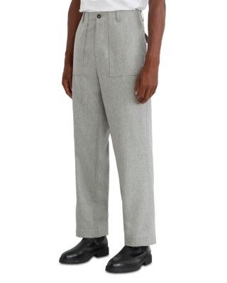 Reiss Chain Wool Blend Wide Leg Trousers