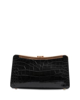 Simkhai Solange Croc Embossed Leather Shoulder Bag