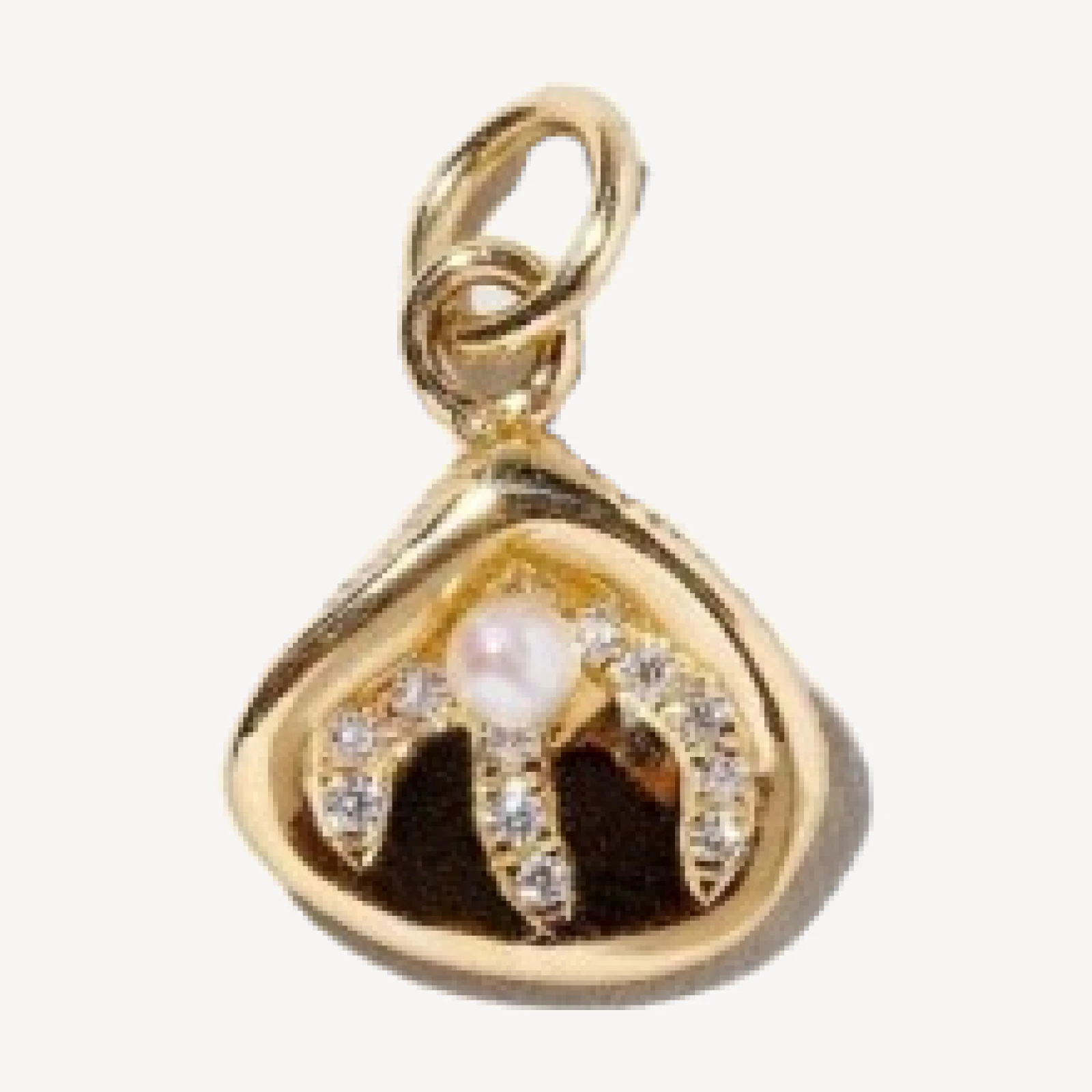 Clam on Half Shell Charm