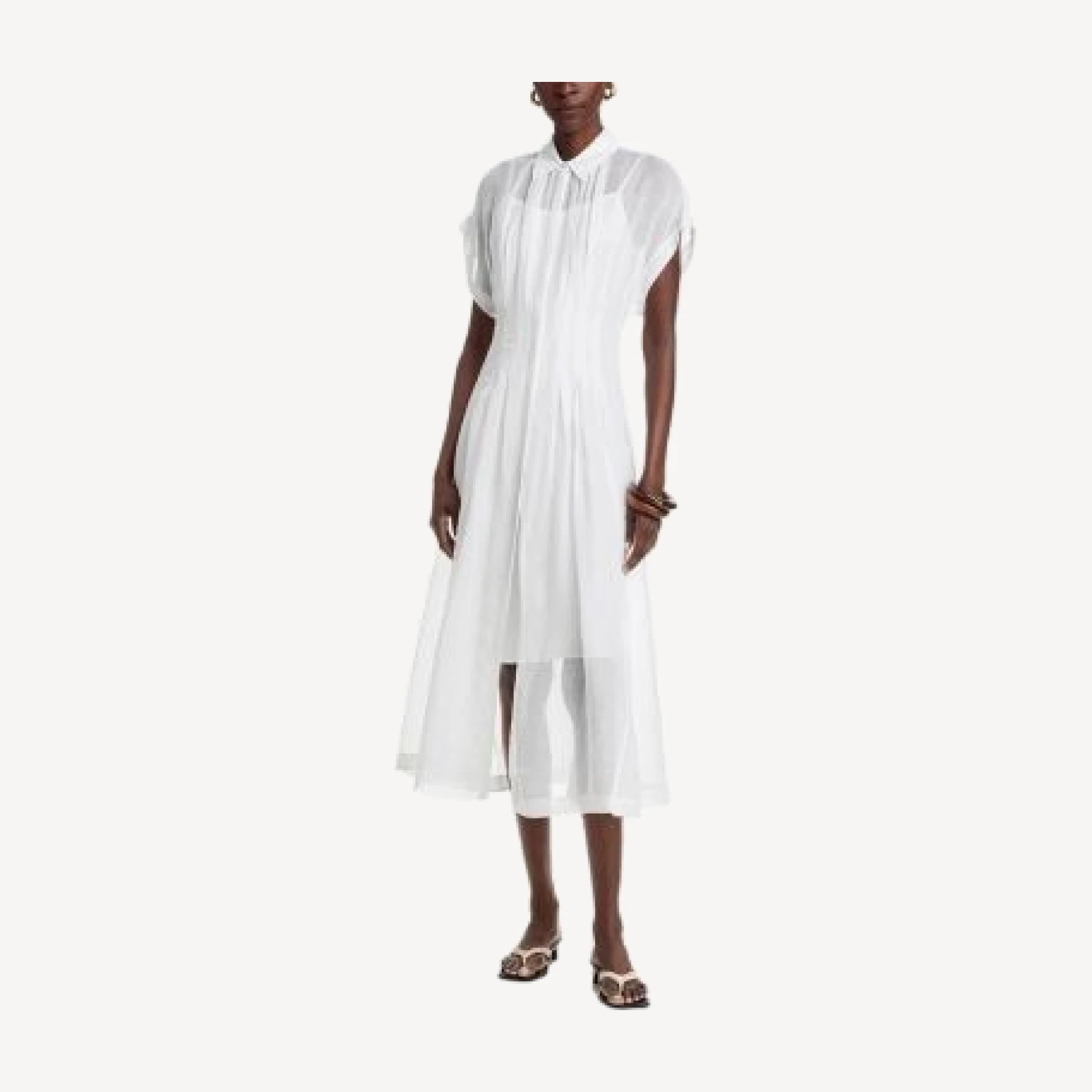 Hugo Boss Davinata Sheer Shirt Dress - Exclusive
