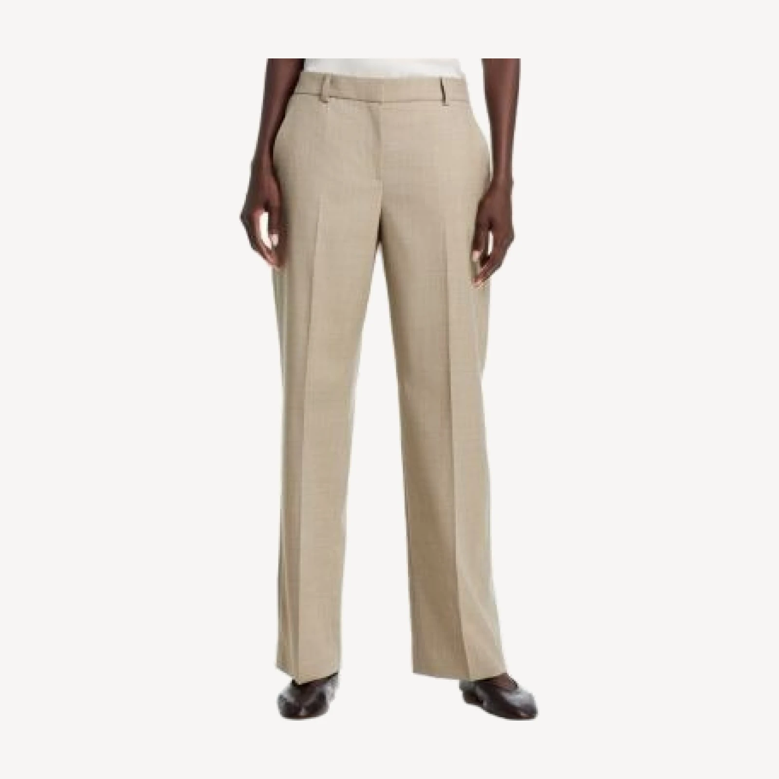 Hugo Boss Tilda Straight Fit Wool Blend Formal Trousers