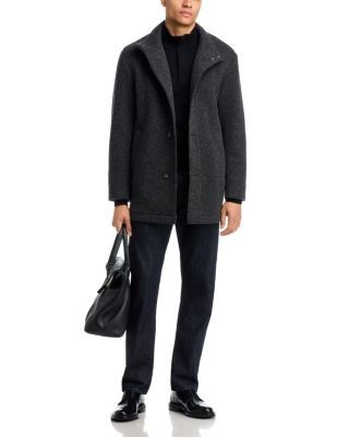 Boss Coxtan Textured Stand Collar Button Coat, photo 8