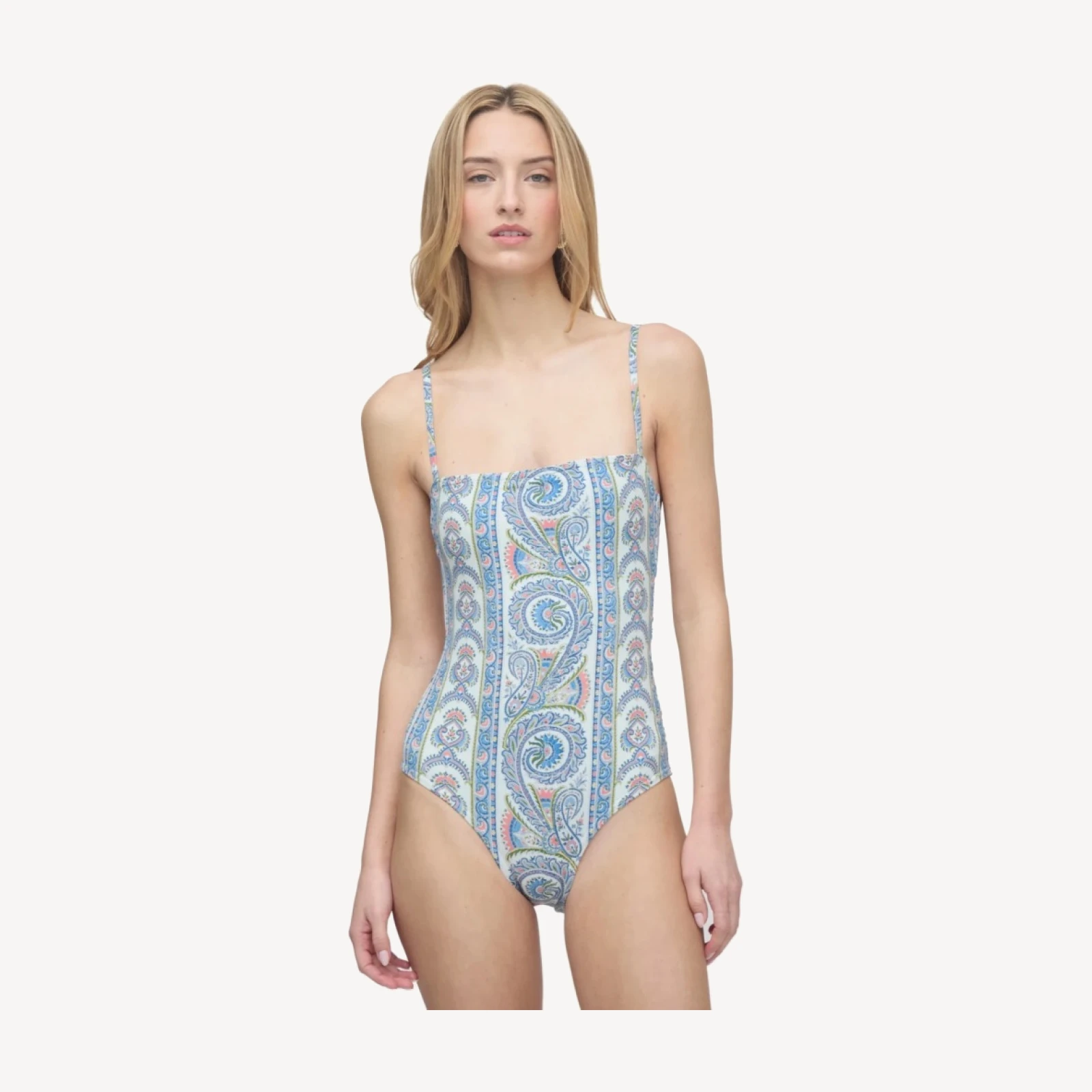 The Giana One Piece - Blue Corsica Paisley