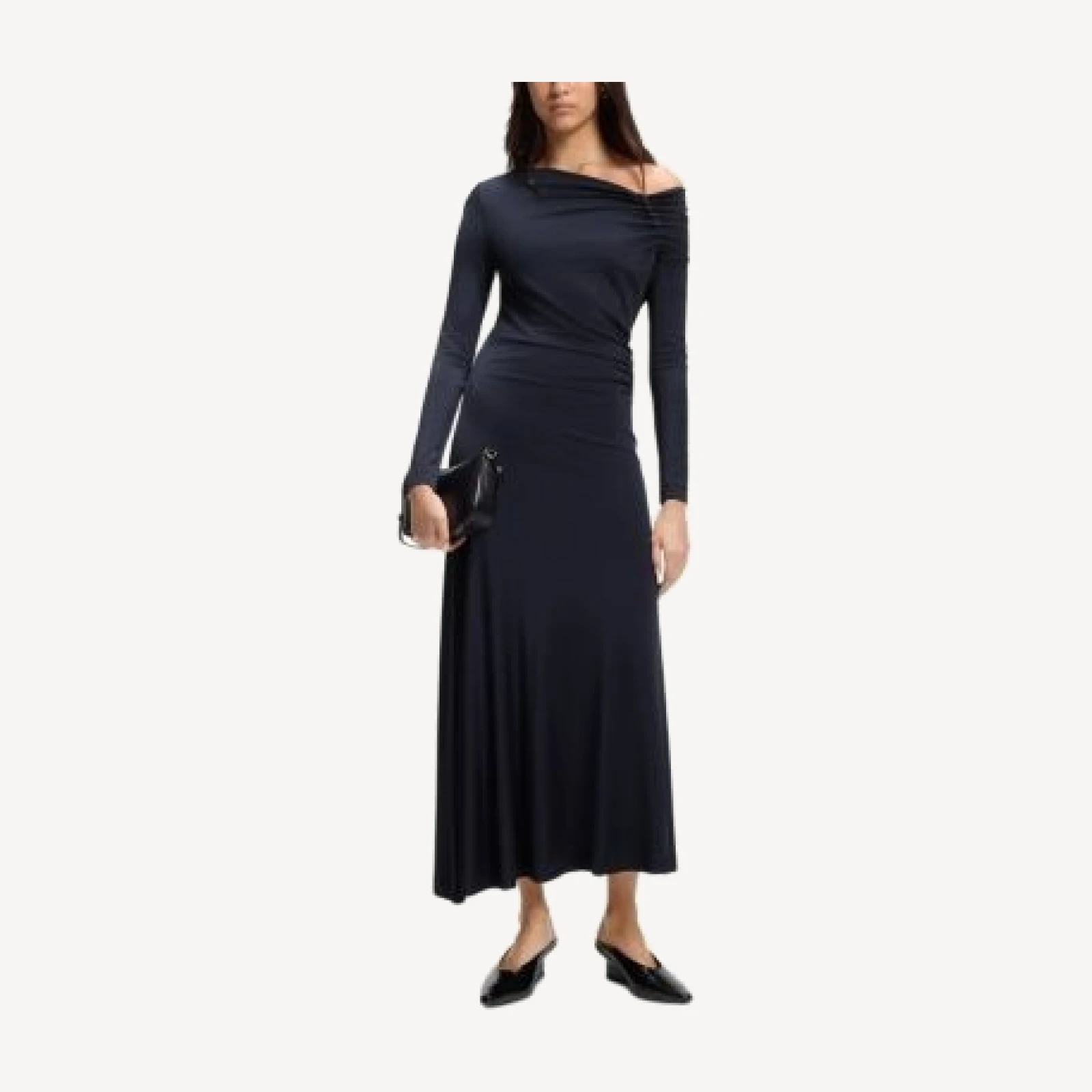 Hugo Boss Ejoe Side Gathered Dress