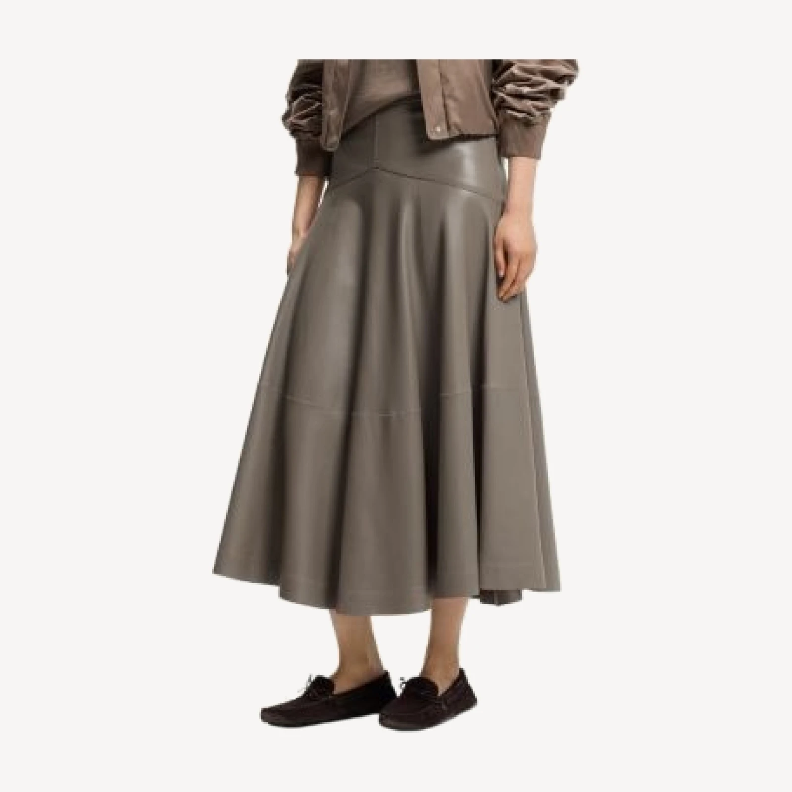 Hugo Boss Sesola Leather Skirt