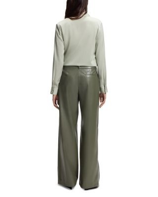 Hugo Boss Tiana Faux Leather Wide Leg Pants, photo 3