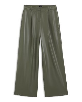 Hugo Boss Tiana Faux Leather Wide Leg Pants, photo 5