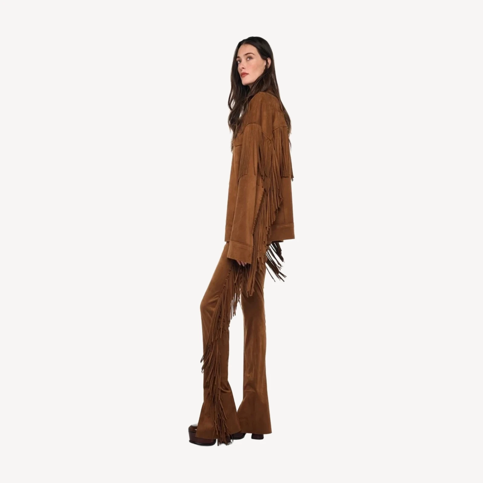 FRINGE SPAT JEANS