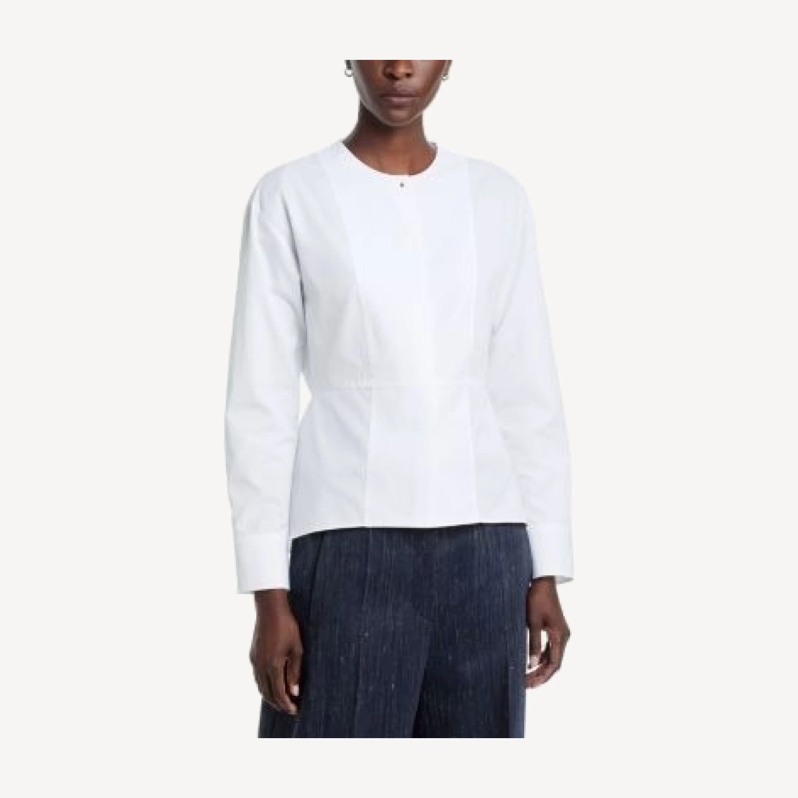 Hugo Boss Peplum Collarless Top
