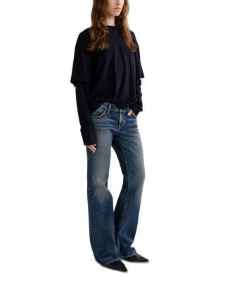 Agolde Low Rise Bootcut Jeans in Combination