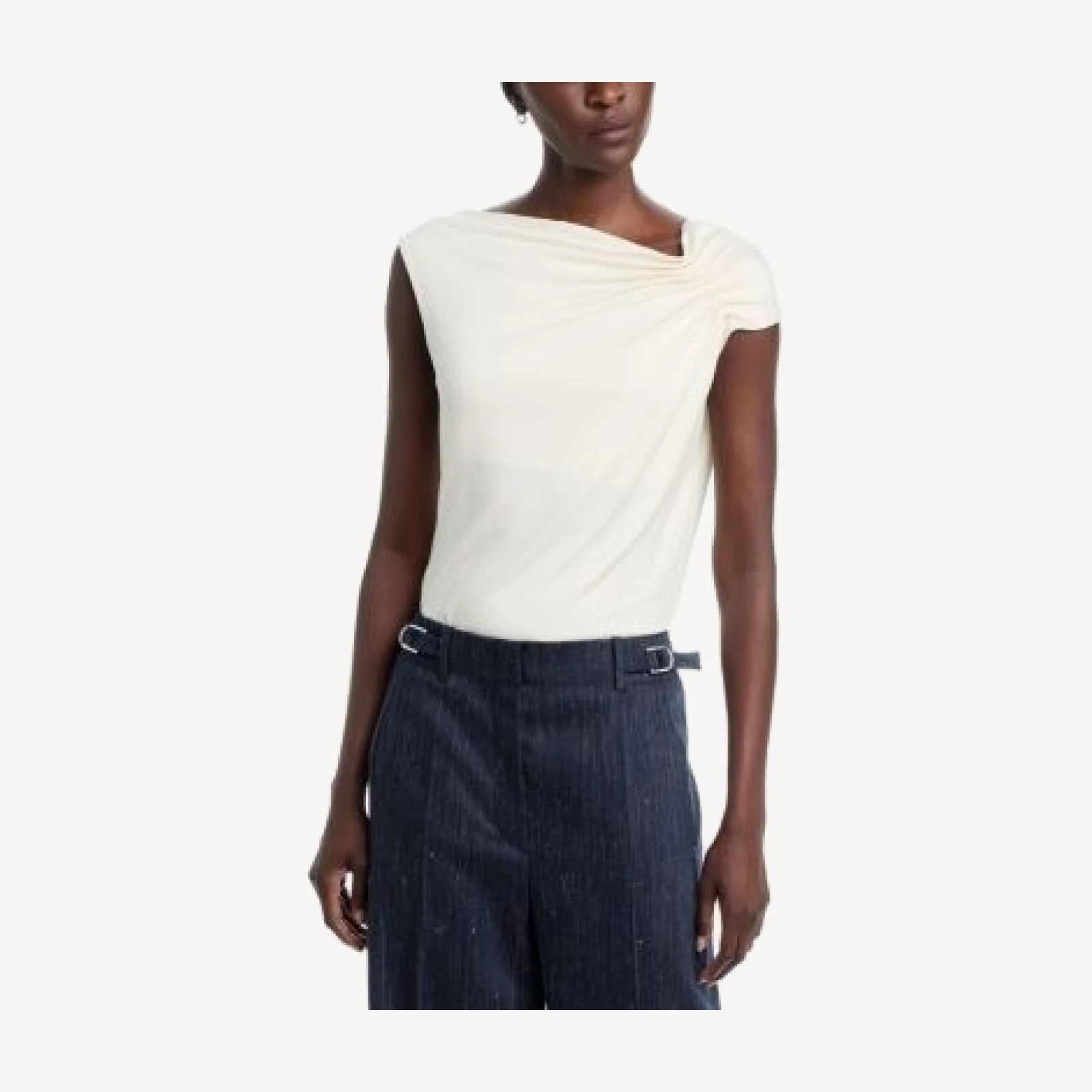 Hugo Boss Ejoia Asymmetrical Neck Top