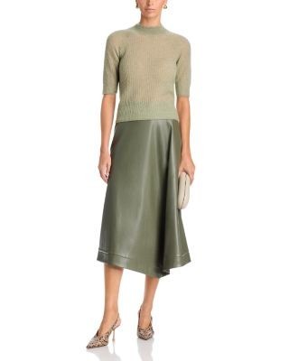 Hugo Boss Ventara1 Faux Leather Midi Skirt, photo 2