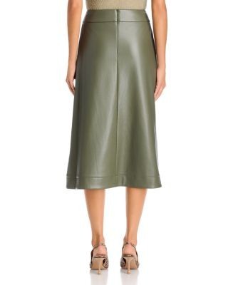 Hugo Boss Ventara1 Faux Leather Midi Skirt, photo 3