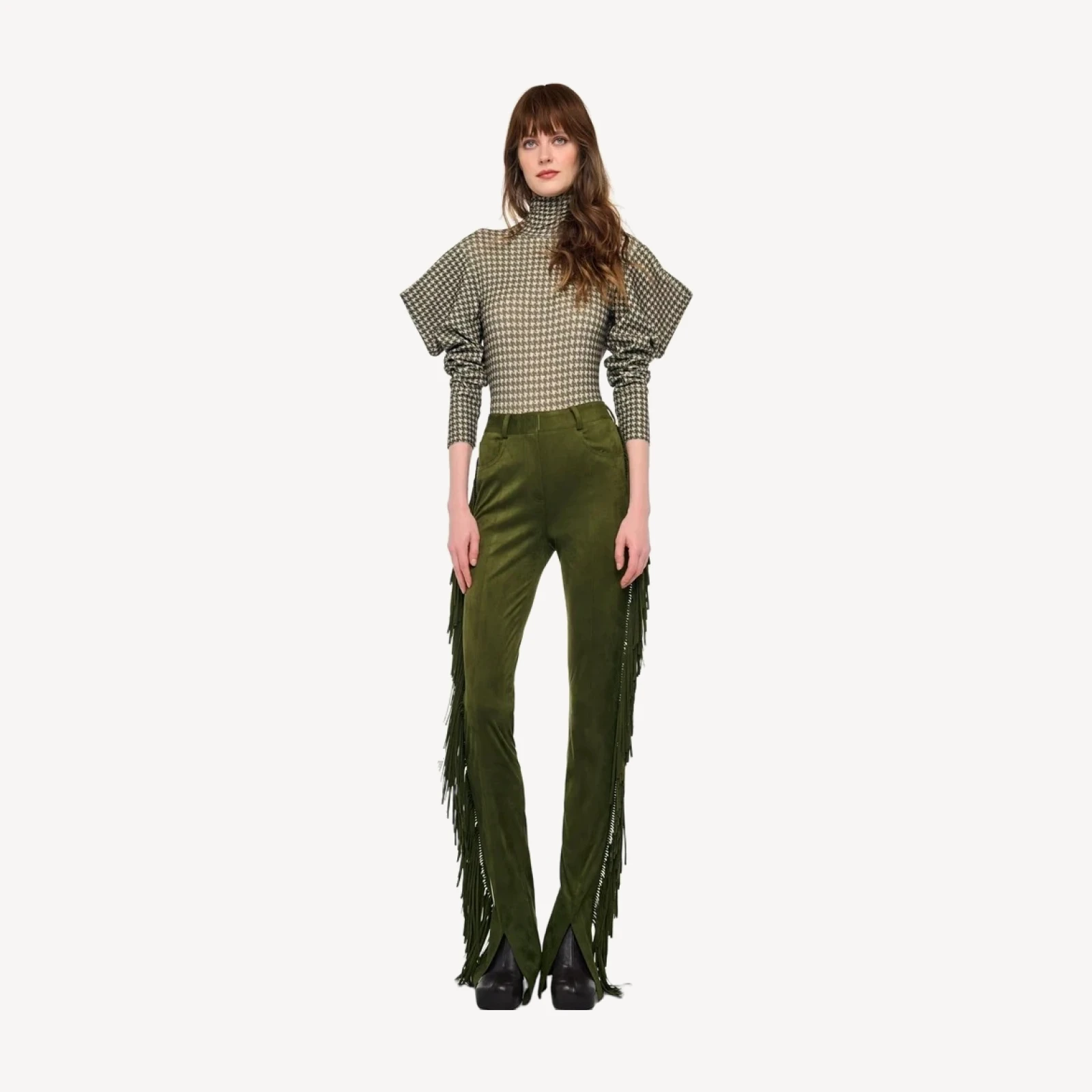 FRINGE SPAT JEANS